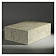 Smooth cremation urn, book-shaped, polished Botticino marble effect, 5 L s2