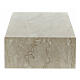 Smooth cremation urn, book-shaped, polished Botticino marble effect, 5 L s3