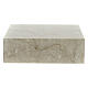 Smooth cremation urn, book-shaped, polished Botticino marble effect, 5 L s4