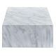 Smooth cremation urn, book-shaped, polished Carrara marble effect, 5 L s3