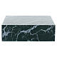 Smooth cremation urn, book-shaped, polished Guatemala green marble effect, 5 L s4