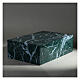 Urne funéraire livre lisse effet marbre vert du Guatemala brillant 5L s2
