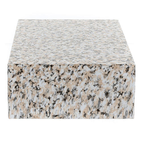 Cremation urn, book-shaped, polished granite effect, smooth, 5 L 3