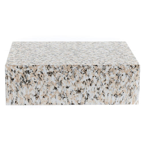 Cremation urn, book-shaped, polished granite effect, smooth, 5 L 4