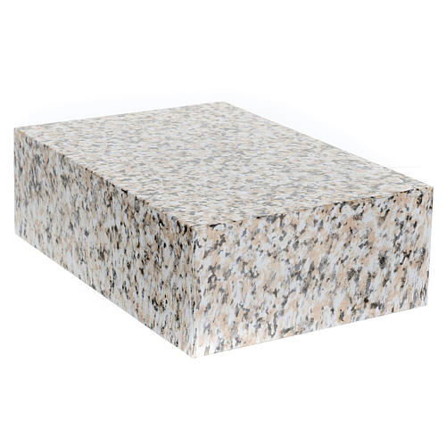 Urne funéraire livre lisse effet granit brillant 5L 1