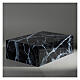 Cremation urn, book-shaped, polished black marble effect, smooth, 5 L s2