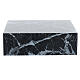 Cremation urn, book-shaped, polished black marble effect, smooth, 5 L s4