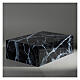 Funeral urn book smooth glossy black marble effect 5L s2