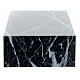 Funeral urn book smooth glossy black marble effect 5L s3