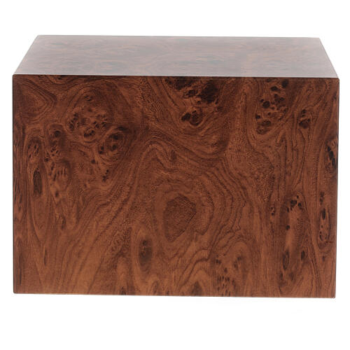 Smooth parallelepiped urn, matte root wood effect, 5 L 4