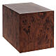 Smooth parallelepiped urn, matte root wood effect, 5 L s1