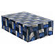 Smooth low parallelepiped urn, matte checked fabric effect, 5 L s1