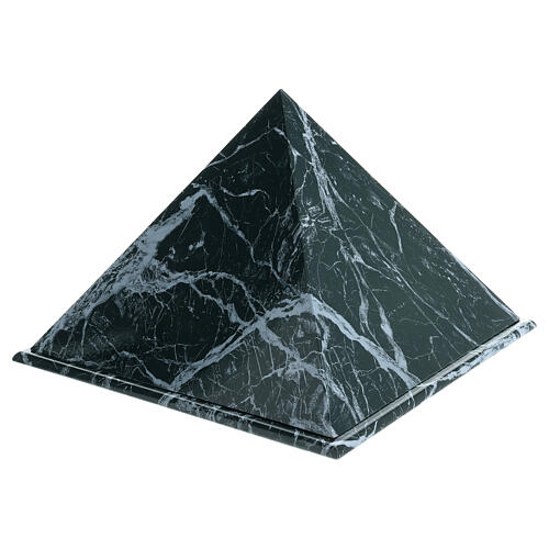 Urna piramide liscia effetto marmo verde Guatemala lucido 5L 3