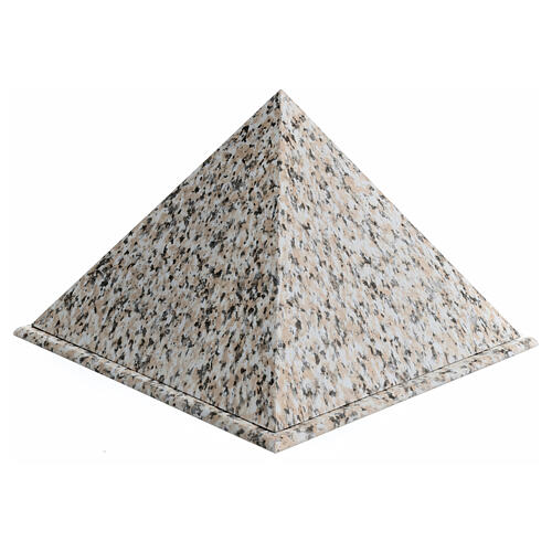 Ascheurne, Pyramidenform, glatte Oberfläche, Granit-Effekt, glänzend, 5L 1