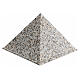 Pyramidal urn, smooth surface with polished granite finish, 5L s1