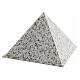 Pyramidal urn, smooth surface with polished granite finish, 5L s3