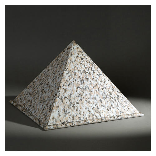 Urne pyramide lisse effet granit satiné 5 L 2