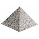 Urne pyramide lisse effet granit satiné 5 L s1