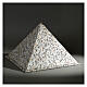 Urne pyramide lisse effet granit satiné 5 L s2