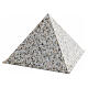 Urne pyramide lisse effet granit satiné 5 L s3