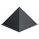 Pyramidal urn, smooth surface with matte carbon-kevlar look, 5L s1