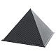 Pyramidal urn, smooth surface with matte carbon-kevlar look, 5L s3