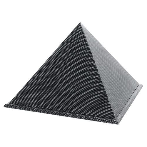 Urna piramide liscia effetto kevlar carbonio opaco 5L 3