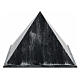 Urna cinerária pirâmide lisa efeito bronze alumínio opaco 5L s3