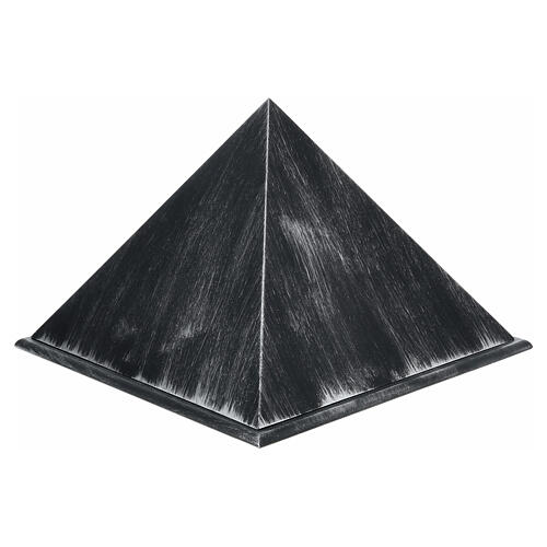 Smooth pyramid urn bronze effect matte aluminum 5L 1