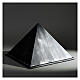 Smooth pyramid urn bronze effect matte aluminum 5L s2