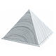 Urna piramide liscia effetto rovere sbiancato opaco 5L s3