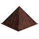 Urna piramide liscia effetto radica opaco 5L s1
