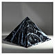 Smooth pyramidal urn, polished black marble effect, 5 L s2