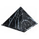 Smooth pyramidal urn, polished black marble effect, 5 L s3