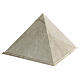 Ascheurne, Pyramidenform, glatte Oberfläche, Botticino-Marmor-Effekt, glänzend, 5L s3