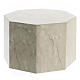 Smooth octogonal urn, polished Botticino marble look, 5L s3