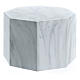 Smooth octogonal urn, polished Carrara marble look, 5L s3