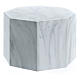 Octagon cremation urn with polished Carrara marble effect 5L s3
