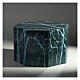 Octagon urn with glossy Guatemala green marble effect 5L s2