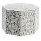 Smooth octagon urn with polished granite effect 5L s3