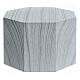 Smooth octagon urn with matte bleached oak effect 5L s1