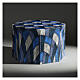 Smooth octogonal urn, matte checked fabric look, 5L s2