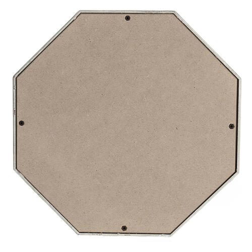 Octagon funeral urn with quad matte fabric effect 5L 4