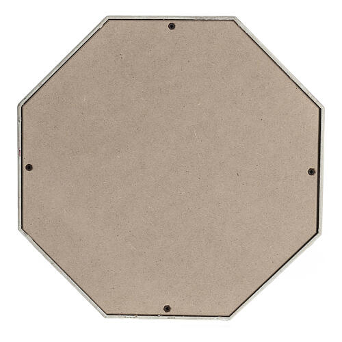 Octagon cremation urn bronze matte effect white gold 5L 4