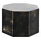 Octagonal urn, smooth surface with matte bronze gold look, 5L s1