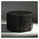Octagonal urn, smooth surface with matte bronze gold look, 5L s2