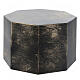 Octagonal urn, smooth surface with matte bronze gold look, 5L s3