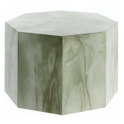 Octagonal urn, smooth surface with polished onyx look, 5L 3