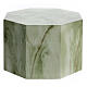 Octagonal urn, smooth surface with polished onyx look, 5L s1