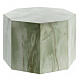 Octagonal urn, smooth surface with polished onyx look, 5L s3